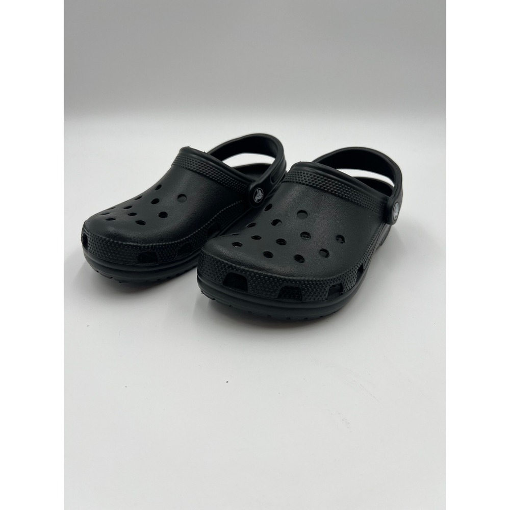 Crocs Classic Clogs Black Slip On Comfort Shoes Womens 6 Mens 4